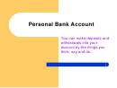 Personal Bank Account Printable pdf