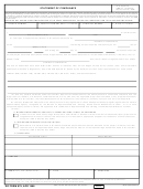 Dd Form 879 - Statement Of Compliance
