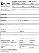 Athletic Accident Claim Form - Sbc Insurance