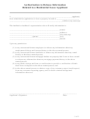 Authorization To Release Information Related To A Residential Lease Applicant