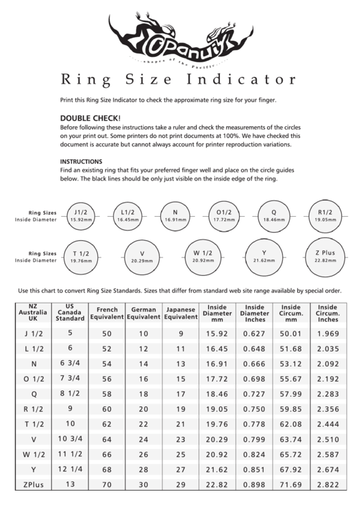 Opanuiy Ring Size Indicator Printable pdf