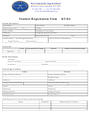 Student Registration Form K3-k4 - Our Lady Of The Angels