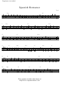 Spanish Romance Soprano Recorder Sheet Music Printable pdf