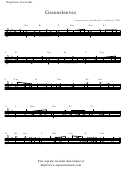 Greensleeves Soprano Recorder Sheet Music Printable pdf