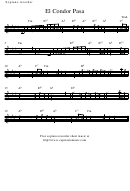 El Condor Pasa Soprano Recorder Sheet Music