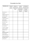 Presentation Score Sheet Printable pdf