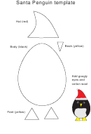 Santa Penguin Template