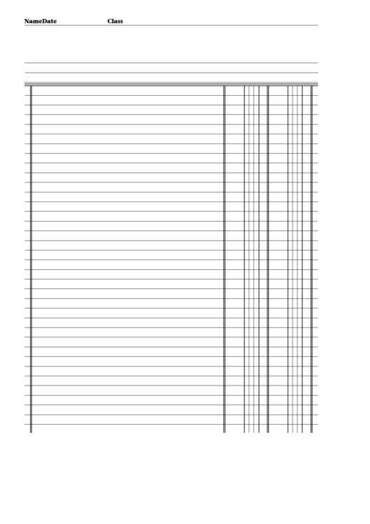 2-Column Lined Paper Printable pdf
