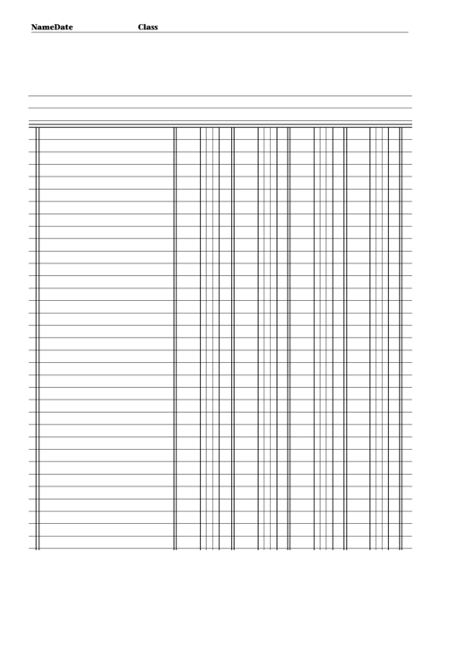 4-Column Stationery Printable pdf
