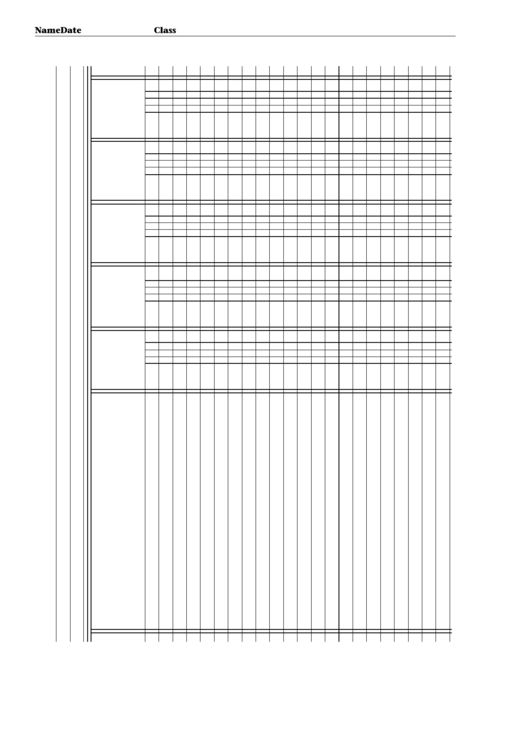 5-Column Stationery Printable pdf