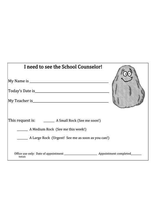 School Counselor Appointment Form