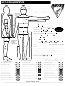 Suit Measurements - Abyss Diving Suits Ltd Printable pdf