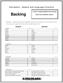 Phonology - Backing Printable pdf