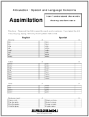 Phonology - Assimilation Printable pdf