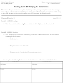 Ratifying The Constitution Worksheets Printable pdf