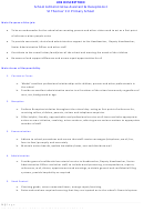 Job Description School Administrative Assistant & Receptionist Printable pdf