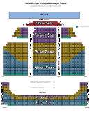 Lake Michigan College Mainstage Theater Seating Chart