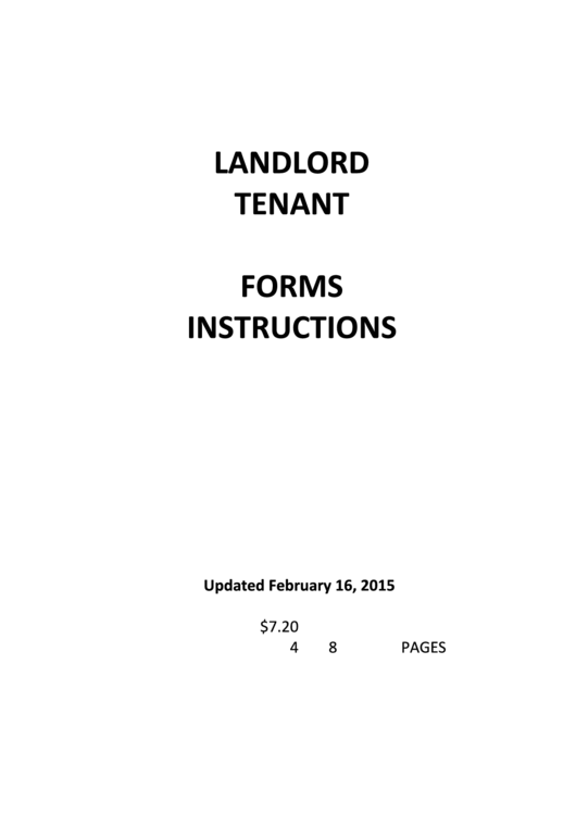 Landlord, Tenant Forms With Instructions - Alachua County, Florida