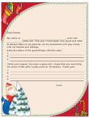 Nice Santa Letter Template