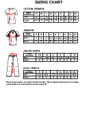 Orillia Legion Minor Baseball Clothing Size Chart