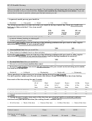 Form Sf-12 - Health Survey Template