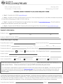 Federal Direct Parent Plus Loan Request Form