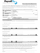 Direct Deposit Enrollment Form