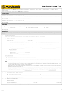 Loan Service Request Form Printable pdf