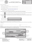 Form Ardd-100 - Refund Direct Deposit Form
