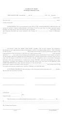 Warranty Deed - Oklahoma Statutory Form