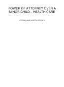 Power Of Attorney Over A Minor Child - Health Care