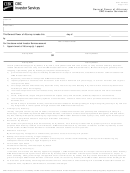 Cibc Investor Services General Power Of Attorney Form