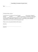 Cancellation Of Automatic Payment Letter Template