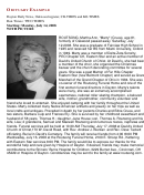 Newspaper Obituary Example