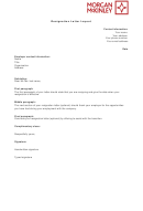 Resignation Letter Layout Template