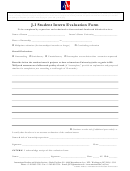 J-1 Student Intern Evaluation Form