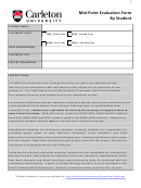 Mid-point Evaluation Form By Student