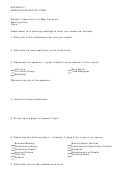 Sample Evaluation Form