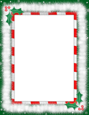 Christmas Page Border Template Printable pdf