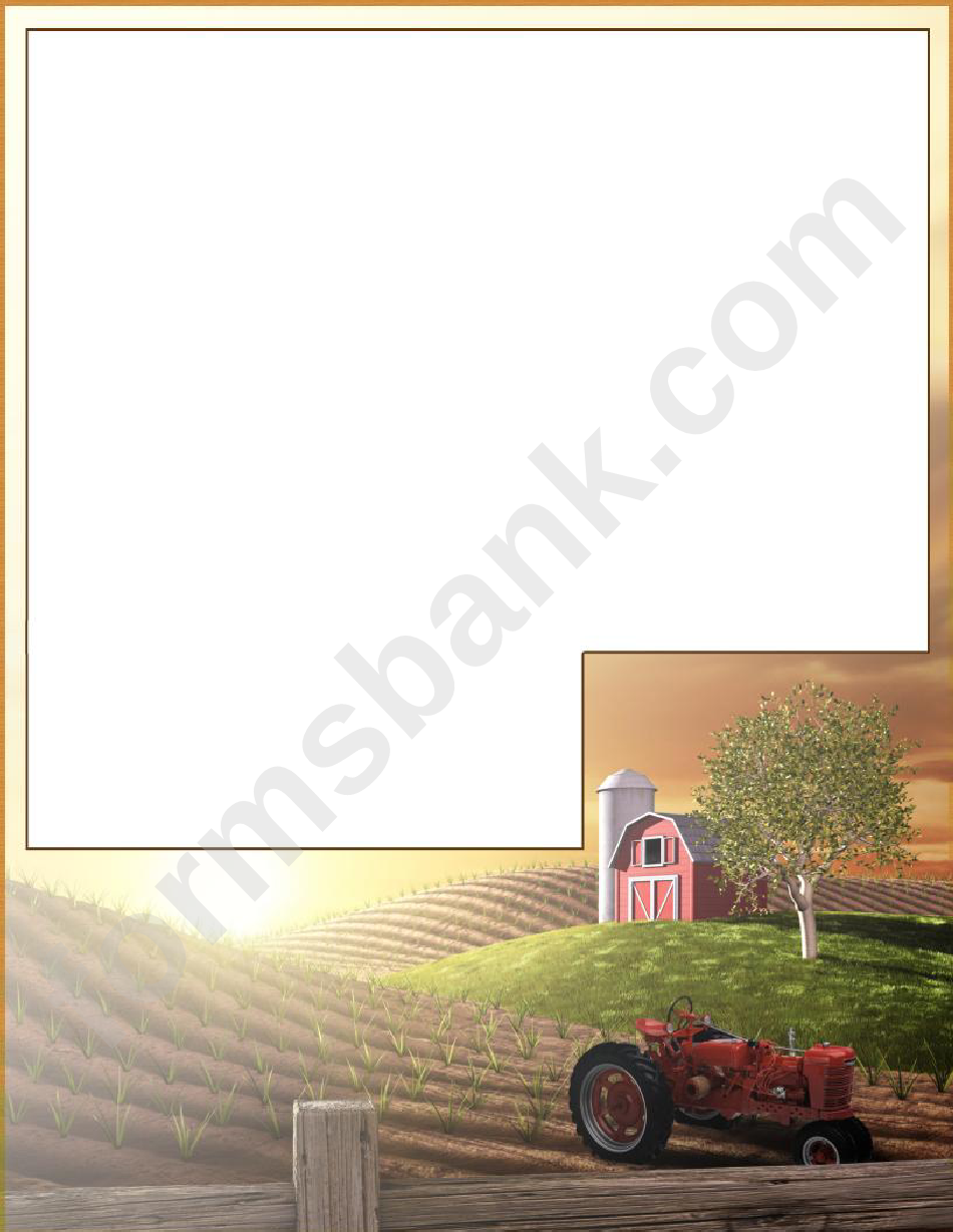 Farm Card Template