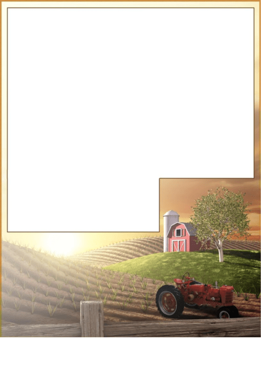 Farm Card Template Printable pdf