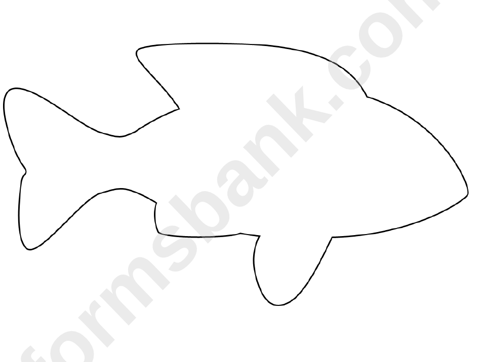 Fish Coloring Sheet