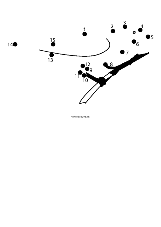 Bird On Branch Dot-To-Dot Sheet Printable pdf