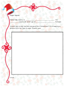 Santa Letter Template With Drawing