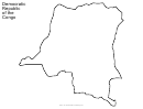 Democratic Republic Of The Congo World Map Template