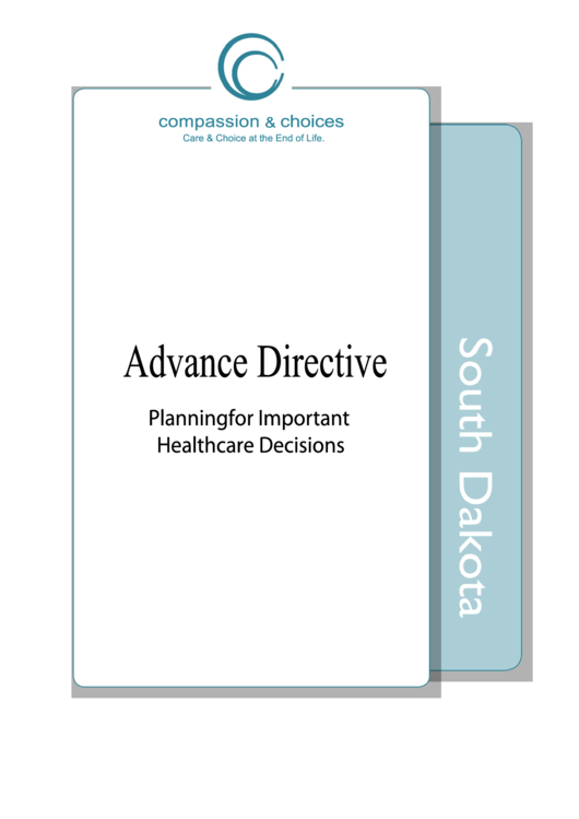 Fillable South Dakota Advance Directive Printable pdf