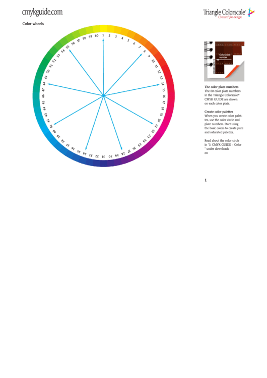 Color Wheels Templates Printable pdf