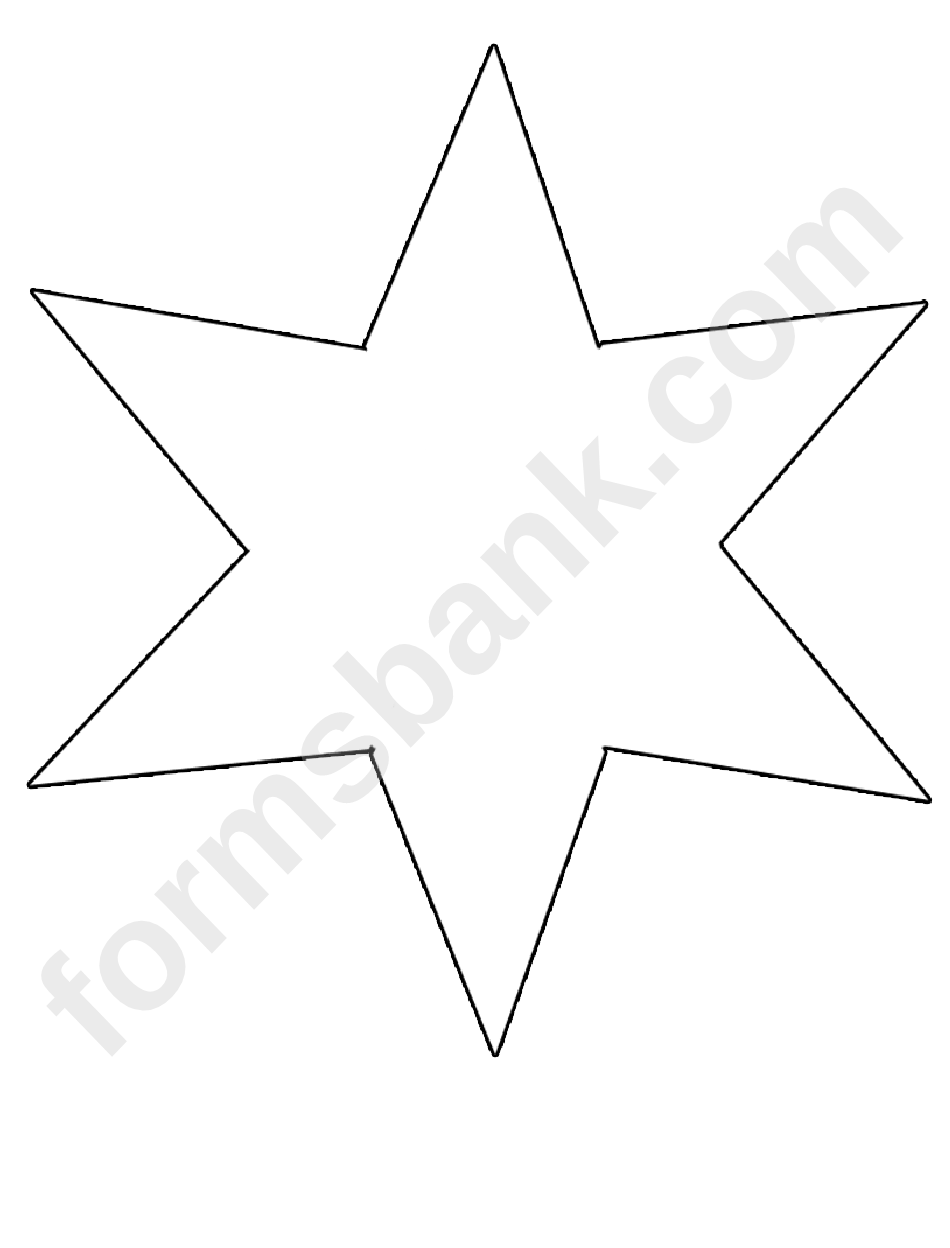 Large Star Template