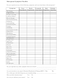 Menopausal Symptom Checklist