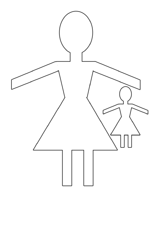 Paper Doll Template Printable pdf